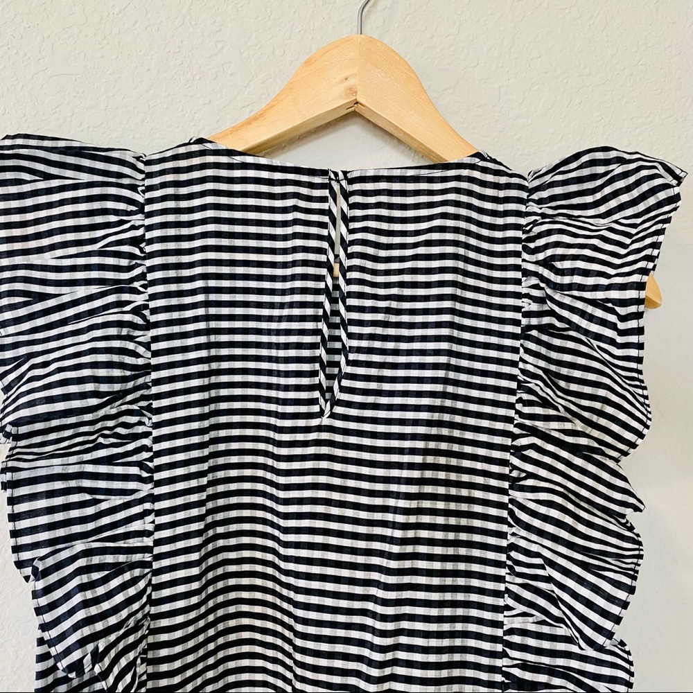 H&M Ruffle Sleeve Striped Dress - Picture 6 of 12